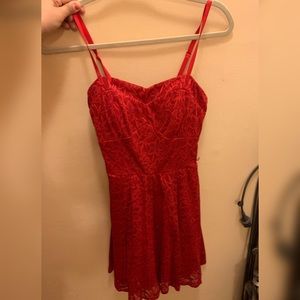 Red elegant dress